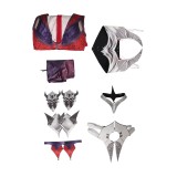 Mortal Kombat Nitara Robe Avec Accessoires Ensemble Complet Costume Cosplay Halloween Carnaval Tenue
