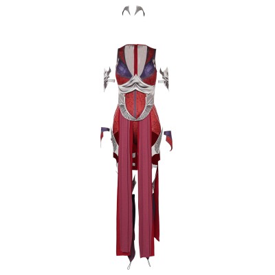 Mortal Kombat Nitara Robe Avec Accessoires Ensemble Complet Costume Cosplay Halloween Carnaval Tenue