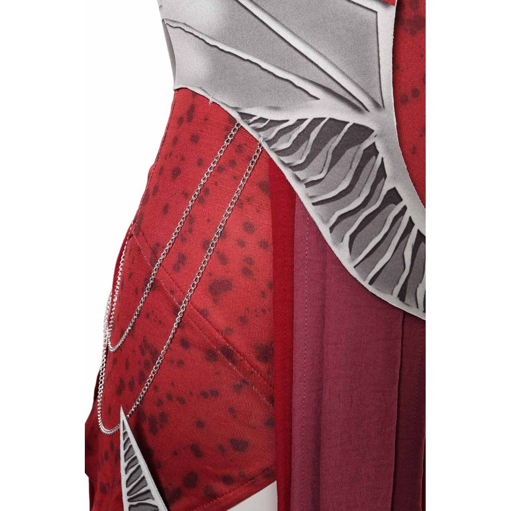 Mortal Kombat Nitara Robe Avec Accessoires Ensemble Complet Costume Cosplay Halloween Carnaval Tenue