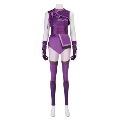 Mortal Kombat Mileena Women Purple Cosplay Costume Halloween Carnival Outfit