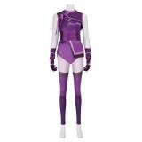 Mortal Kombat Mileena Costume de Cosplay Femme Violet Tenue de Halloween Carnaval