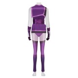 Mortal Kombat Mileena Costume de Cosplay Femme Violet Tenue de Halloween Carnaval