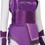Mortal Kombat Mileena Costume de Cosplay Femme Violet Tenue de Halloween Carnaval