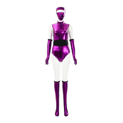 Mortal Kombat Mileena Women Purple Cosplay Costume Halloween Carnival Outfit