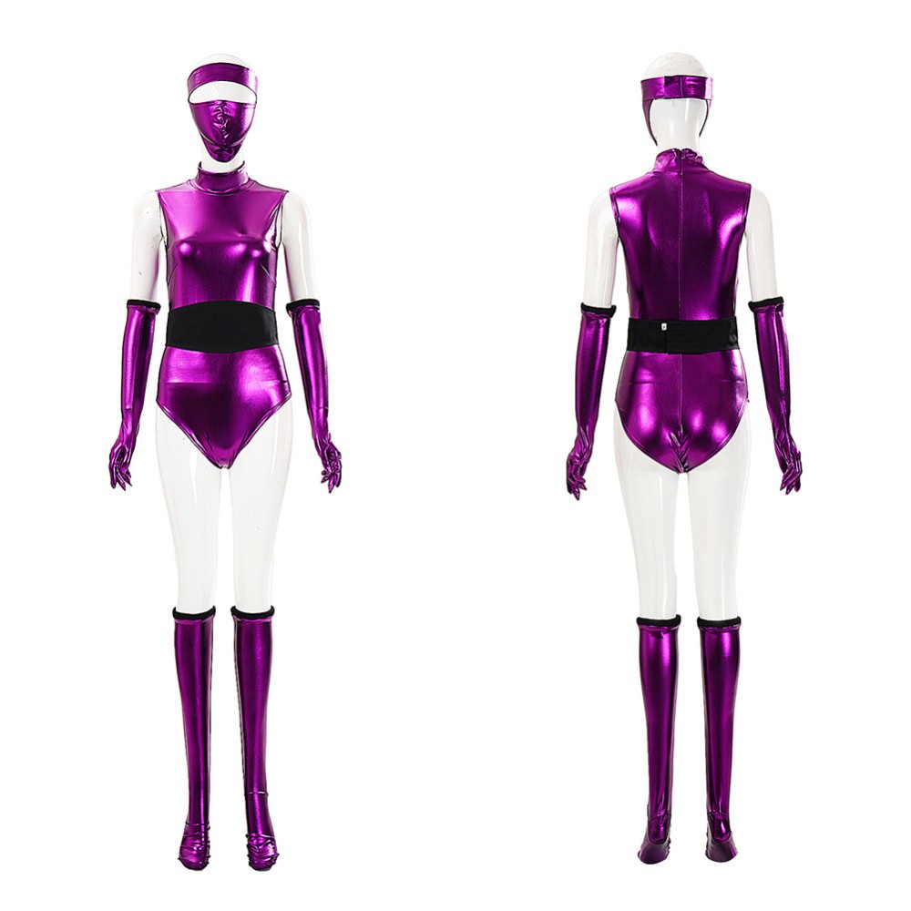 Mortal Kombat Mileena Women Purple Cosplay Costume Halloween Carnival Outfit