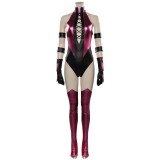 Mortal Kombat Mileena Costume de Cosplay Femme en Costume Violet pour Halloween et Carnaval