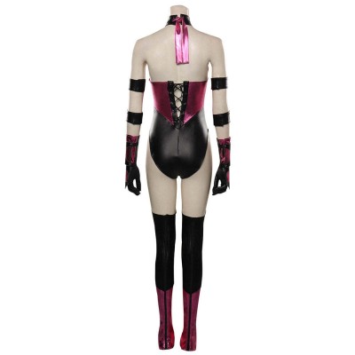 Mortal Kombat Mileena Costume de Cosplay Femme en Costume Violet pour Halloween et Carnaval
