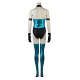 Mortal Kombat KITANA Women Blue Bikini Set Cosplay Costume Halloween Carnival