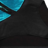 Mortal Kombat KITANA Women Blue Bikini Set Cosplay Costume Halloween Carnival