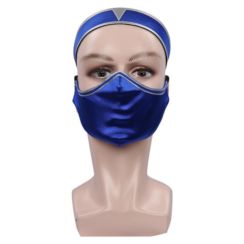 Mortal Kombat 9 Kitana Blue Suit Cosplay Costume Halloween Carnival Outfit
