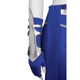 Costume de cosplay Kitana en bleu de Mortal Kombat pour Halloween et carnaval