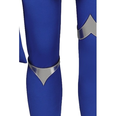 Costume de cosplay Kitana en bleu de Mortal Kombat pour Halloween et carnaval