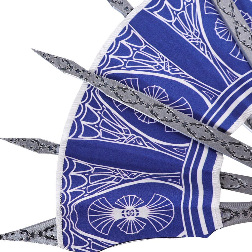 Mortal Kombat Kitana Blue Blade Fan Prop Accessories Cosplay Costume Halloween Carnival