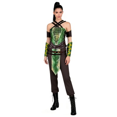 Mortal Kombat Jade Women Green Cosplay Costume Halloween Carnival Outfit