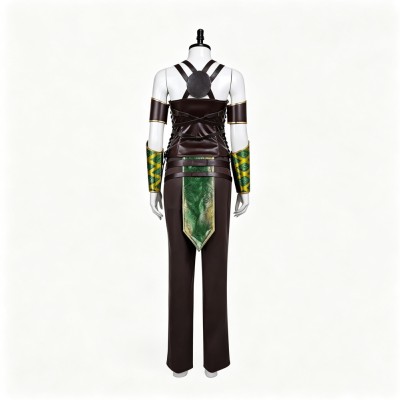 Costume de cosplay pour femmes Jade de Mortal Kombat, tenue de carnaval d'Halloween verte