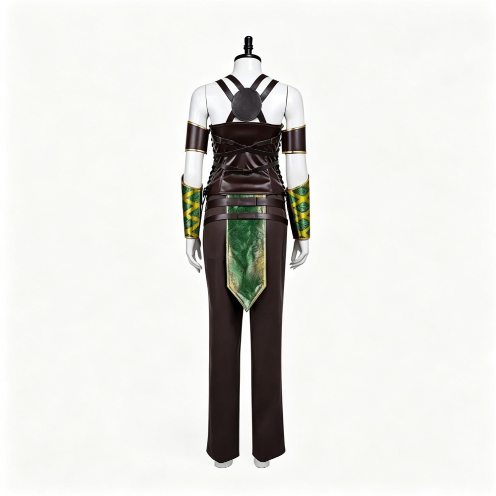 Costume de cosplay pour femmes Jade de Mortal Kombat, tenue de carnaval d'Halloween verte