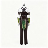 Costume de cosplay pour femmes Jade de Mortal Kombat, tenue de carnaval d'Halloween verte