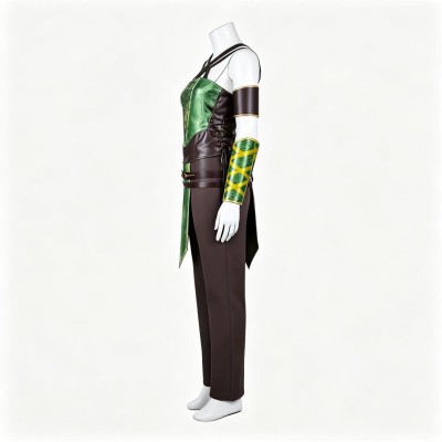 Costume de cosplay pour femmes Jade de Mortal Kombat, tenue de carnaval d'Halloween verte