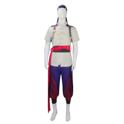 Mortal Kombat Fire God Liu Kang Gray Cosplay Costume Halloween Carnival Outfit