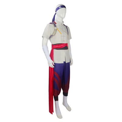 Costume de cosplay Gray de Liu Kang, Dieu du Feu, pour Halloween et carnaval Mortal Kombat