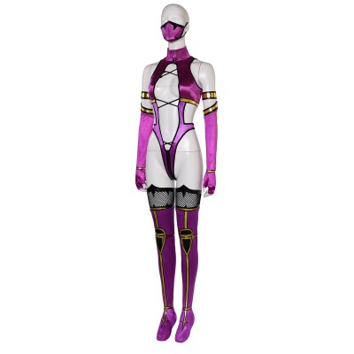Mortal Kombat 9 Mileena Costume de Cosplay Sexy Jumpsuit Halloween Carnaval