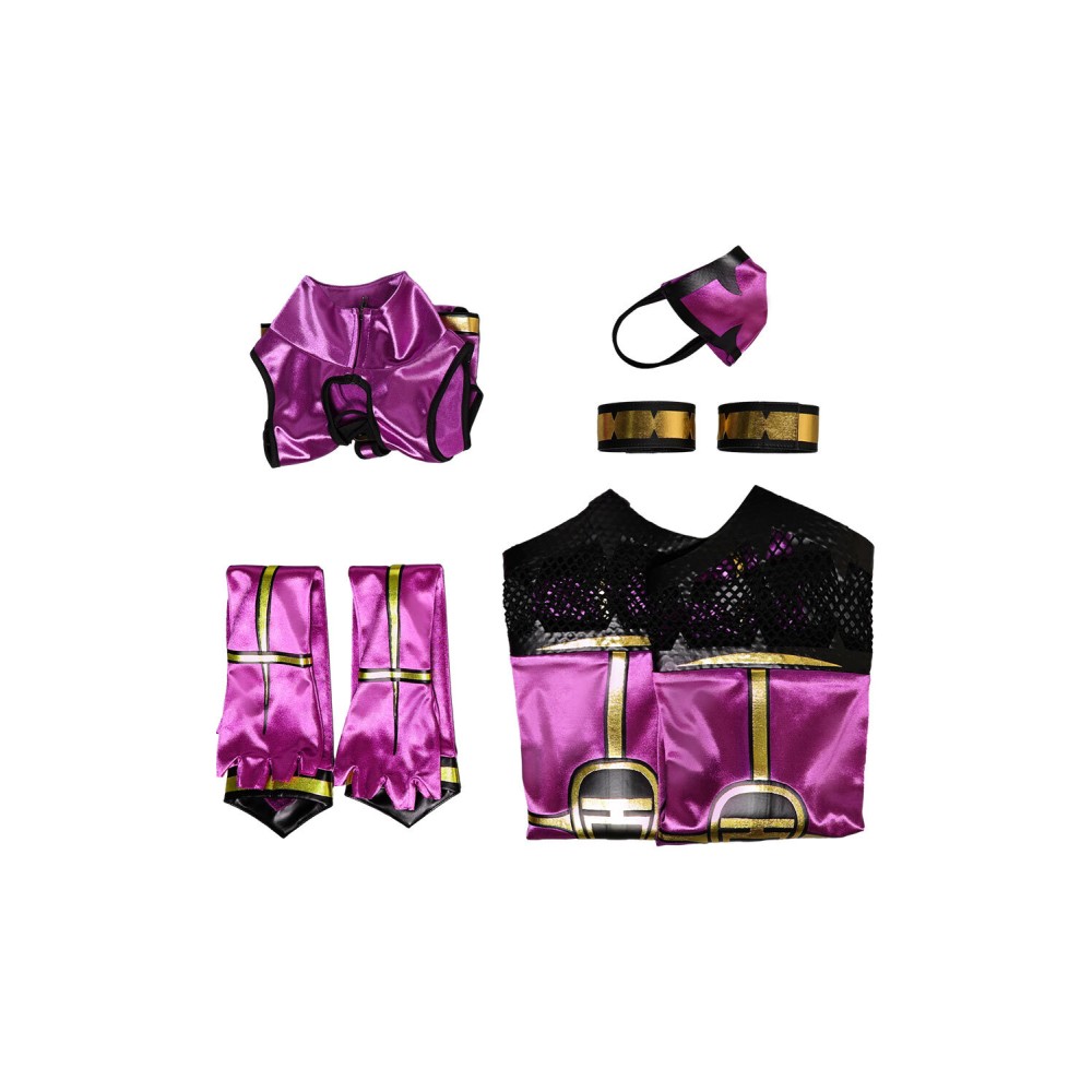 Mortal Kombat 9 Mileena Costume de Cosplay Sexy Jumpsuit Halloween Carnaval