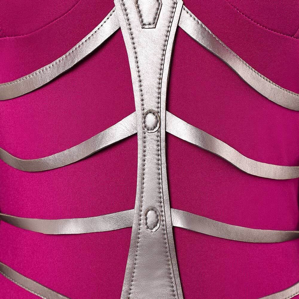 Mortal Kombat 2 Sindel Costume de Cosplay Femme Robe Violette Tenue Halloween Carnaval