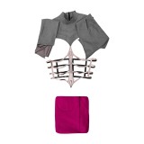 Mortal Kombat 2 Sindel Costume de Cosplay Femme Robe Violette Tenue Halloween Carnaval