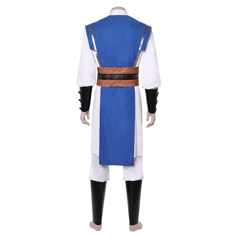 Mortal Kombat 2 Lord Raiden Men Blue Set Party Cosplay Costume Halloween Carnival Outfit