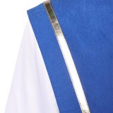 Mortal Kombat 2 Lord Raiden Men Blue Set Party Cosplay Costume Halloween Carnival Outfit