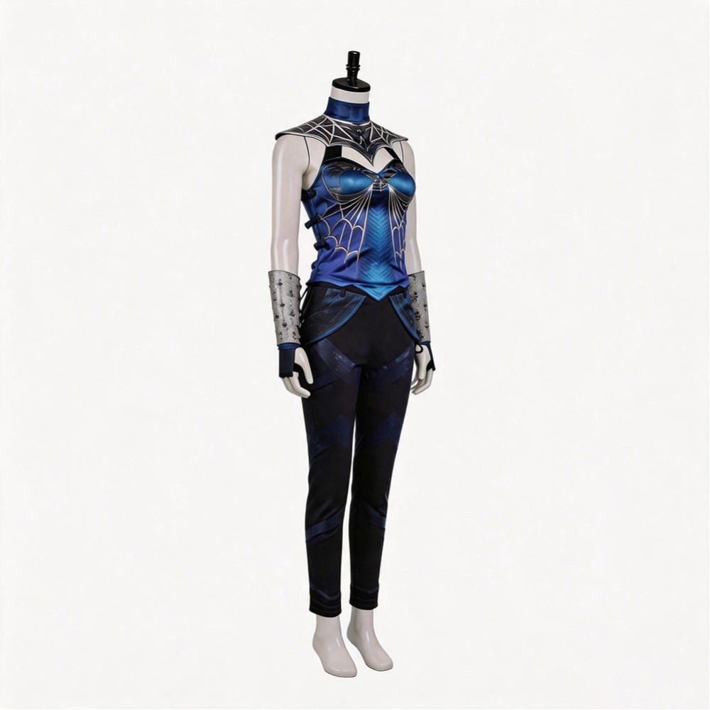 Mortal Kombat 2 Kitana Women Blue Cosplay Costume Halloween Carnival Outfit