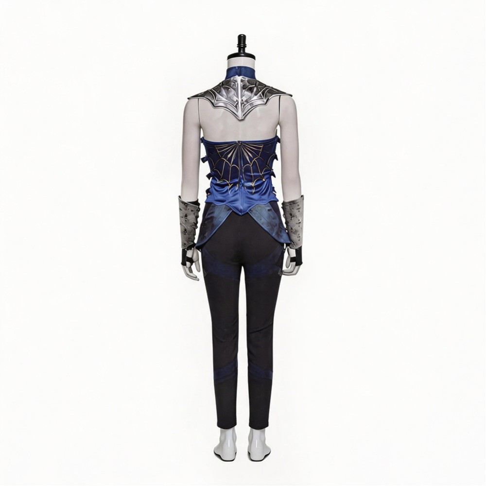 Mortal Kombat 2 Kitana Women Blue Cosplay Costume Halloween Carnival Outfit