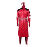 Mortal Kombat 2 Kenshi Takahashi Costume de Cosplay en Cuir Rouge Tenue de Halloween Carnaval