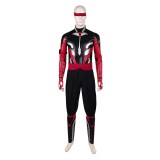 Mortal Kombat 2 Kenshi Takahashi Costume de Cosplay en Cuir Rouge Tenue de Halloween Carnaval