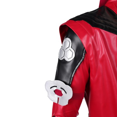 Mortal Kombat 2 Kenshi Takahashi Costume de Cosplay en Cuir Rouge Tenue de Halloween Carnaval