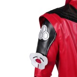 Mortal Kombat 2 Kenshi Takahashi Costume de Cosplay en Cuir Rouge Tenue de Halloween Carnaval