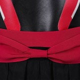 Mortal Kombat 2 Kenshi Takahashi Costume de Cosplay en Cuir Rouge Tenue de Halloween Carnaval