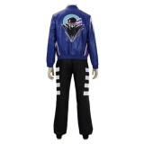 Mortal Kombat 2 Johnny Cage Costume de Cosplay Bleu pour Halloween et Carnaval