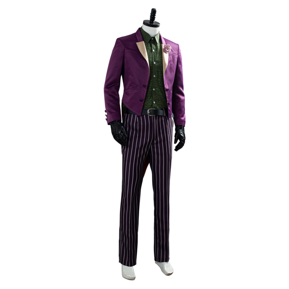 Mortal Kombat 11 The Joker Purple Cosplay Costume Halloween Carnival Outfit