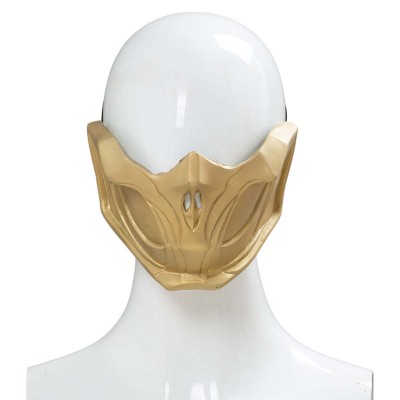 Mortal Kombat 11 Scorpion Máscara Ajustable Accesorios Máscara para Adultos Cosplay Costume Halloween Carnival