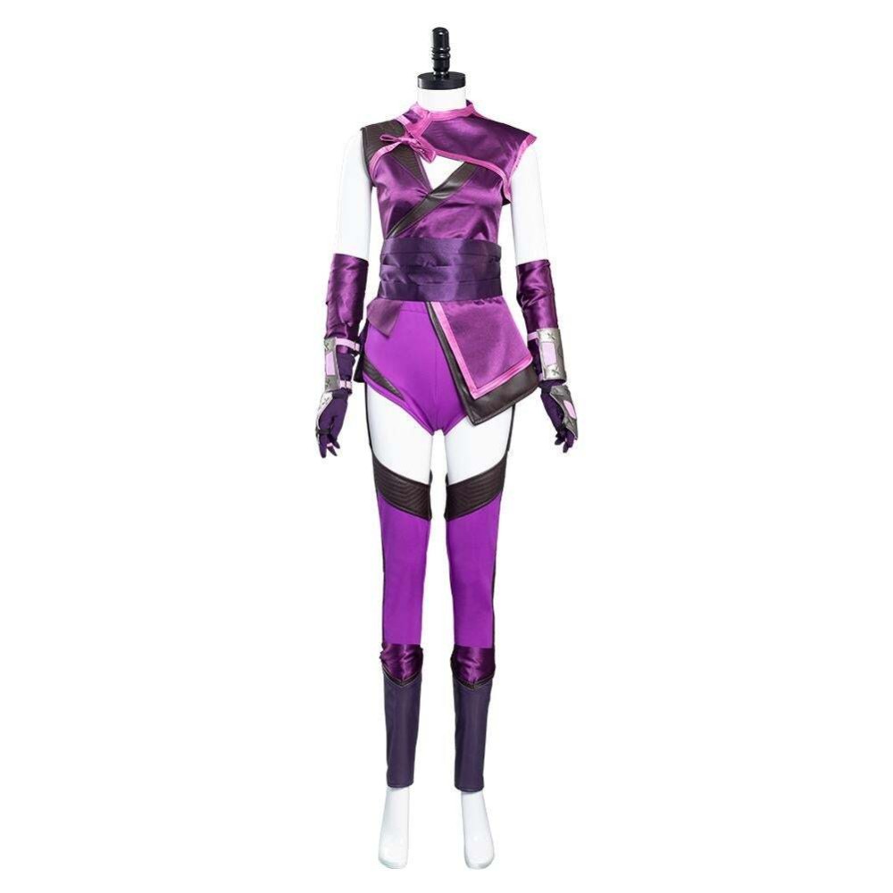 Mortal Kombat 11 - Costume de cosplay de Mileena pour le festival de Noël, fête d'Halloween, tenue de carnaval
