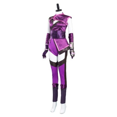 Mortal Kombat 11 - Costume de cosplay de Mileena pour le festival de Noël, fête d'Halloween, tenue de carnaval