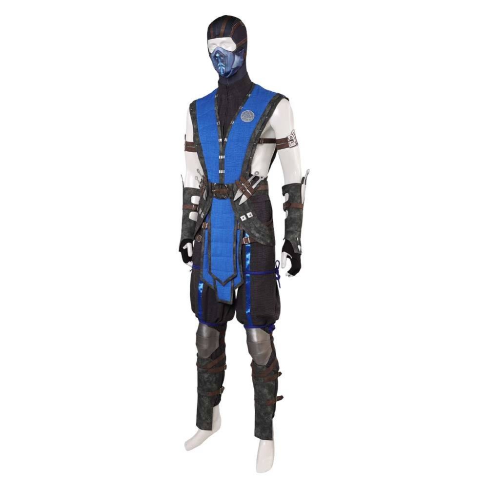 Mortal Kombat 10 Sub-Zero Fullset Party Cosplay Costume Halloween Carnival Outfit