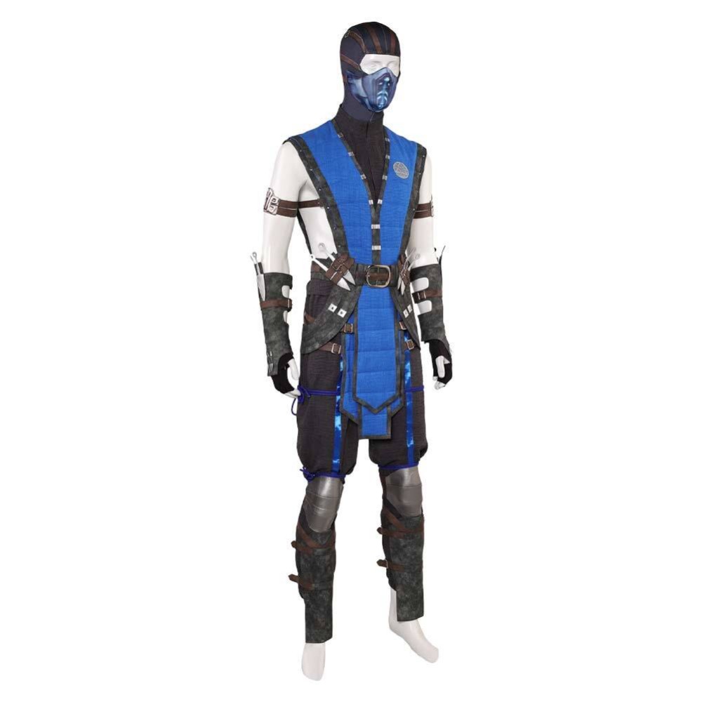Mortal Kombat 10 Sub-Zero Fullset Party Cosplay Costume Halloween Carnival Outfit
