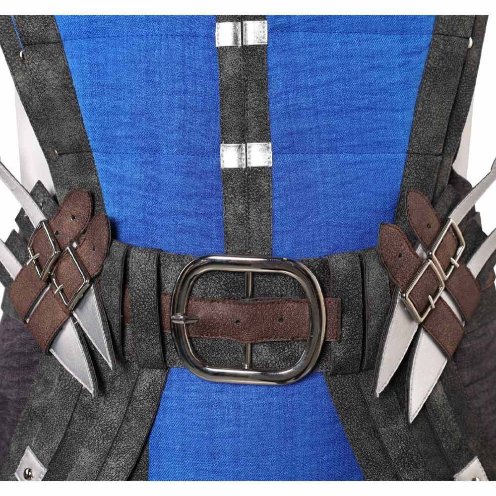 Mortal Kombat 10 Sub-Zero Fullset Party Cosplay Costume Halloween Carnival Outfit