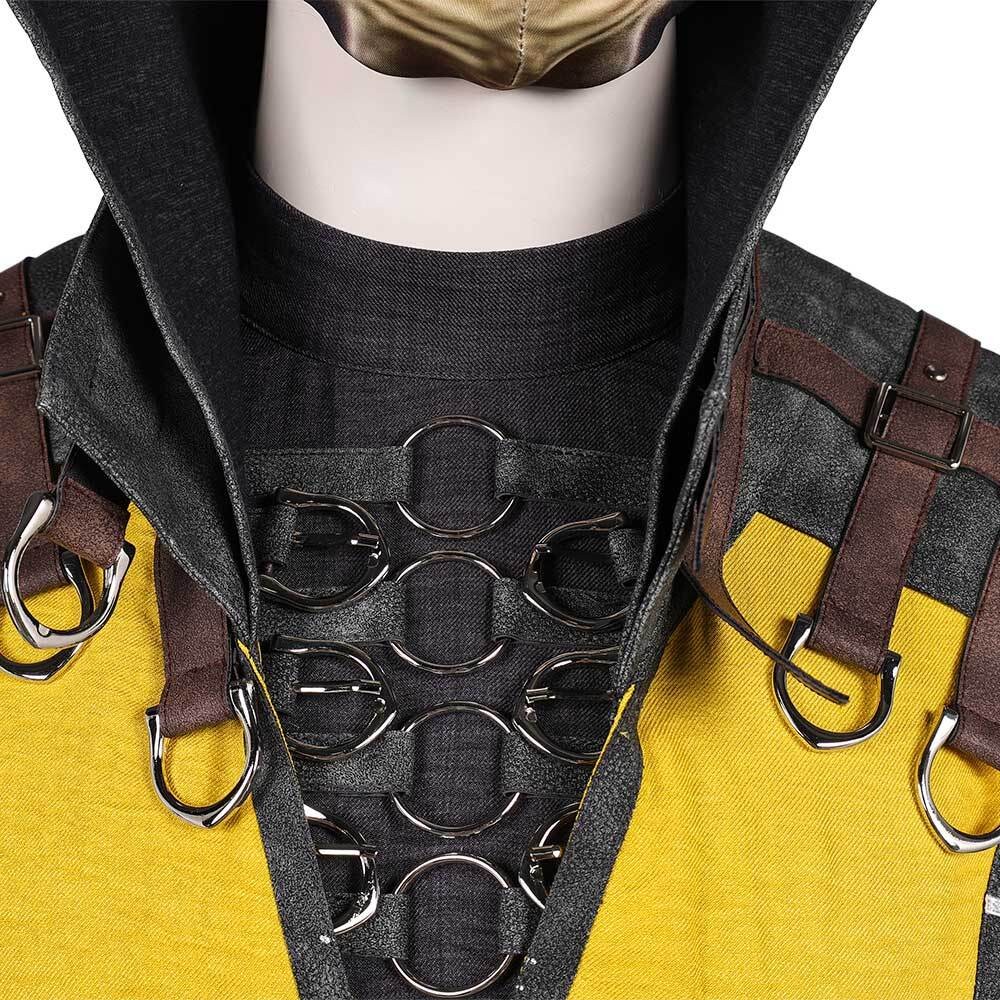 Costume de cosplay complet de Scorpion Mortal Kombat 10 pour fête, Halloween, carnaval