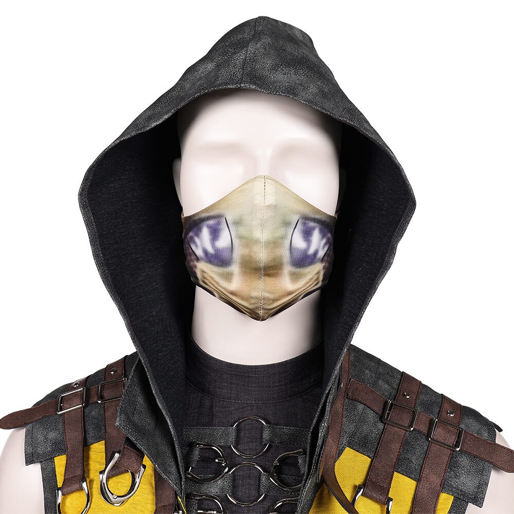 Costume de cosplay complet de Scorpion Mortal Kombat 10 pour fête, Halloween, carnaval
