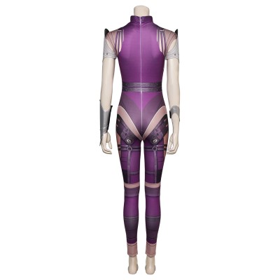 Mortal Kombat 1 Sinedl Women Printed Leather Jumpsuit Suit Cosplay Costume Halloween Carnival Outfit