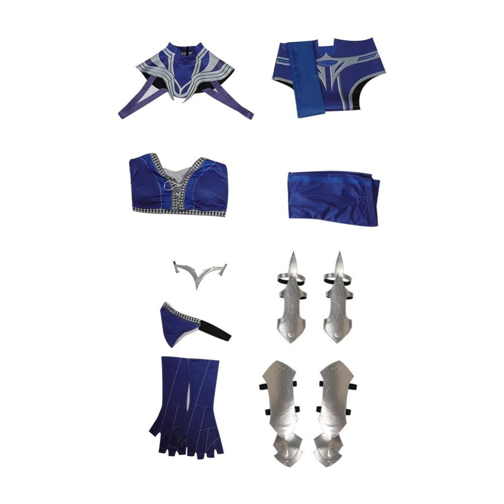 Costume de cosplay Kitana de Mortal Kombat 1 pour Halloween et carnaval