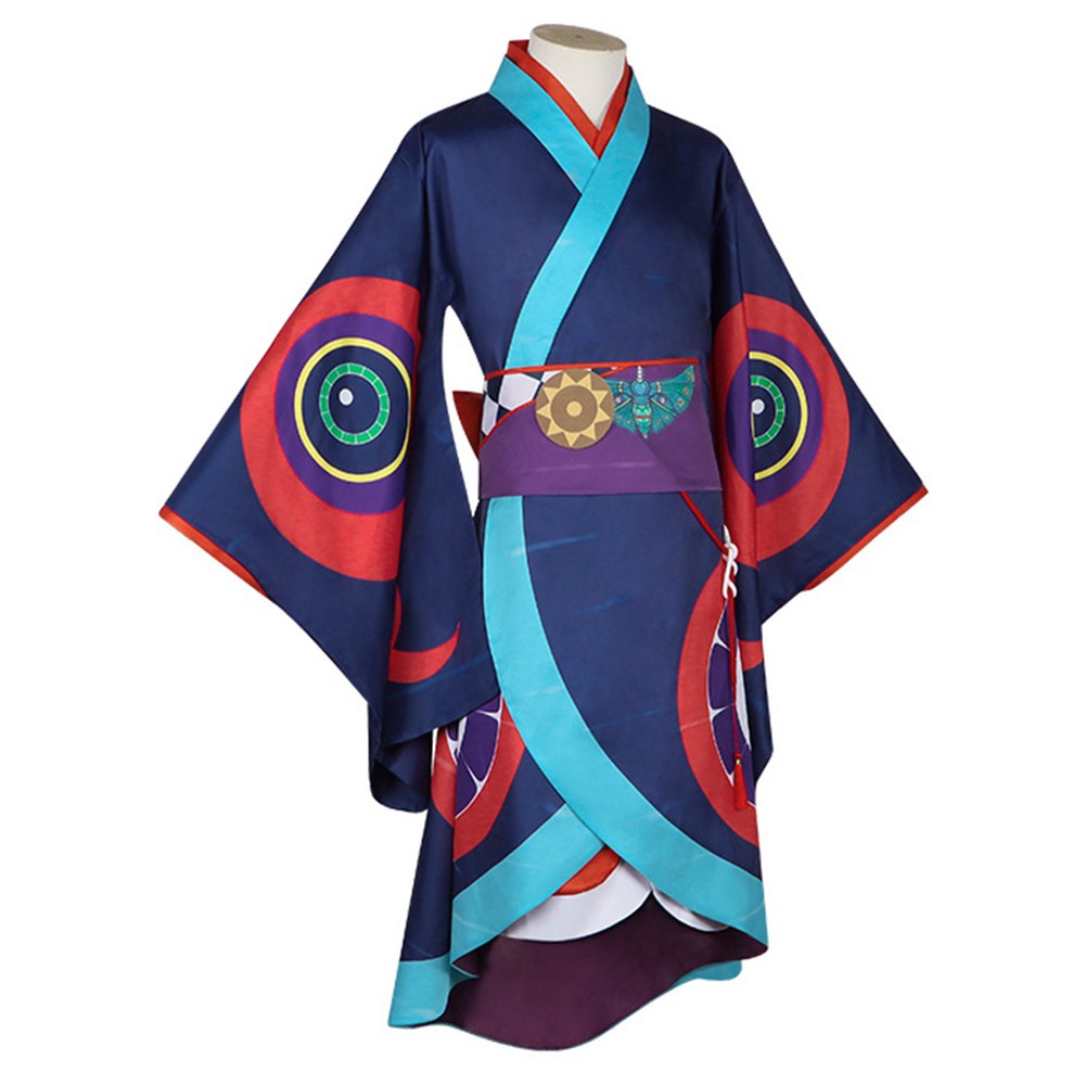 Mononoke Yakusanashi Men Kimono Costume de Cosplay pour Fête Halloween Carnaval